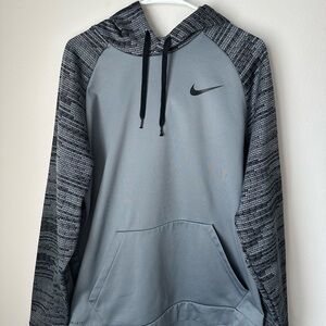 Nike Men's Black and Gray Hoodie XL
